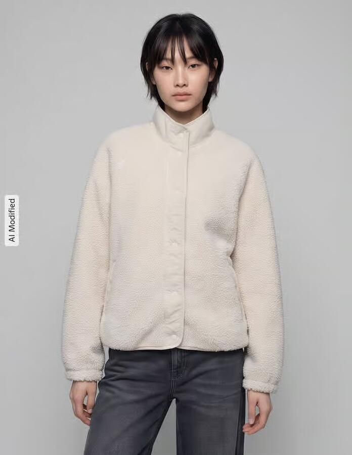 Jake*s Casual Regular fit sweatjack van teddybont