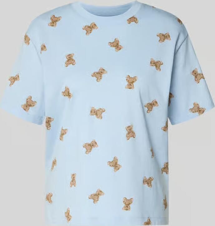 Jake*s Casual regular fit T-shirt met all-over motiefprint - Foto 2