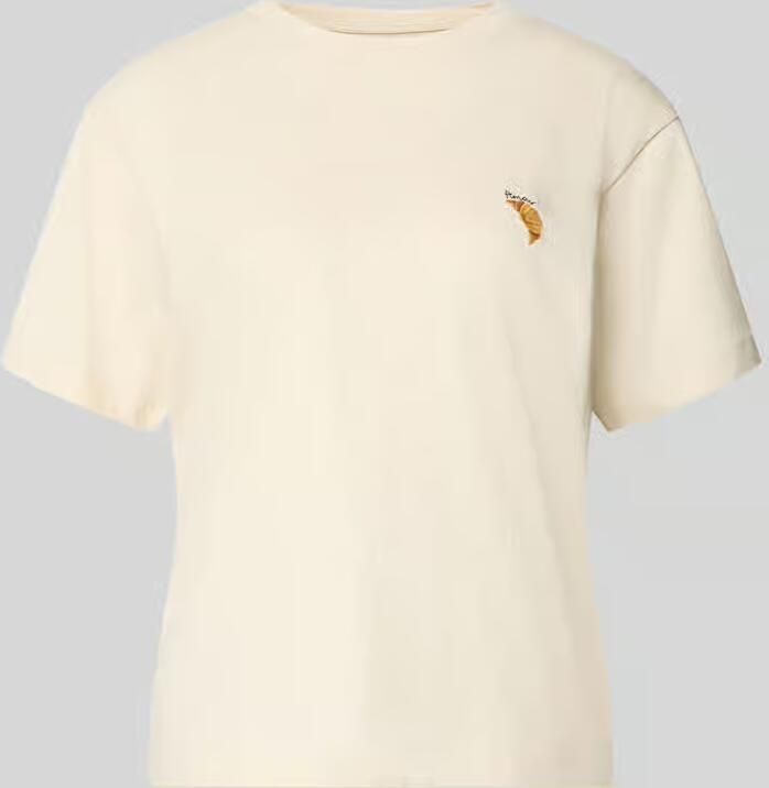 Jake*s Casual regular fit T-shirt met motiefstiksel - Foto 2