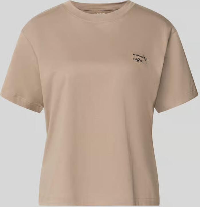 Jake*s Casual regular fit T-shirt met motiefstiksel - Foto 2