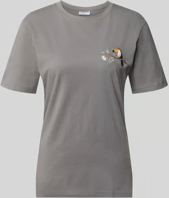Jake*s Casual regular fit T-shirt van katoenmix - Foto 2