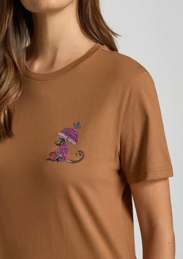 Jake*s Casual regular fit T-shirt van katoenmix