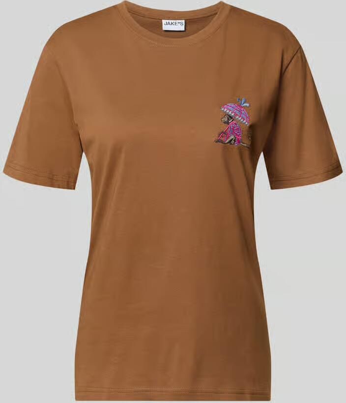 Jake*s Casual regular fit T-shirt van katoenmix - Foto 2