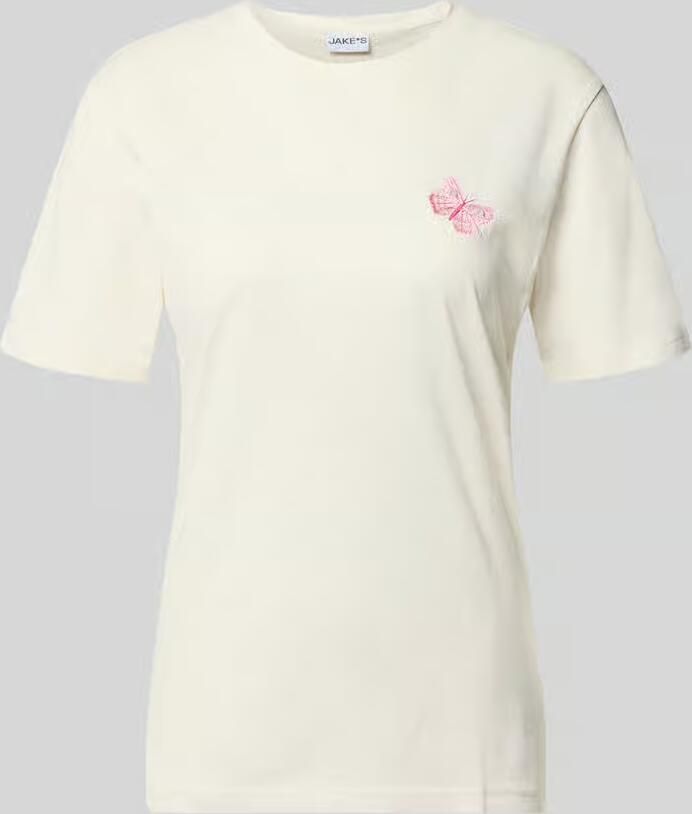 Jake*s Casual regular fit T-shirt van katoenmix - Foto 2