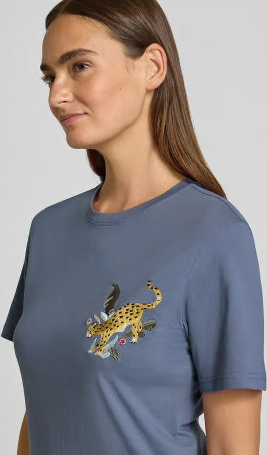 Jake*s Casual regular fit T-shirt van katoenmix
