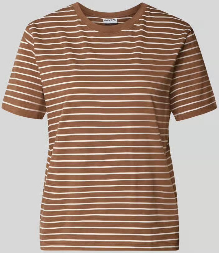 Jake*s Casual regular fit T-shirt van puur katoen - Foto 2