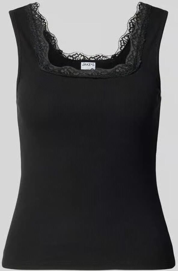 Jake*s Casual Regular fit top met kant - Foto 2