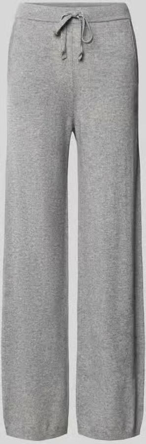 Jake*s Casual Regular fit wijde broek van puur kasjmier