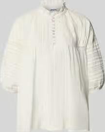 Jake*s Casual relaxed fit blouse met stitchings en draperieën