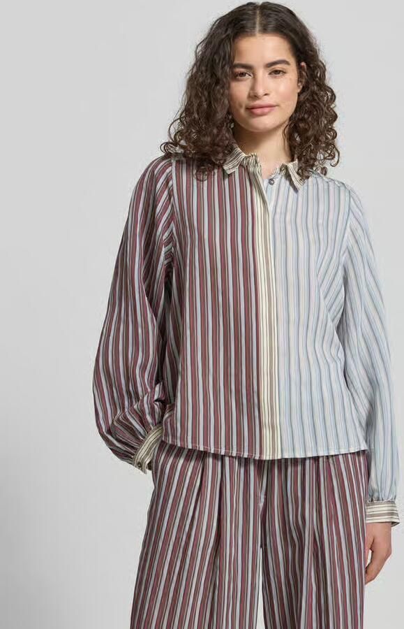 Jake*s Casual relaxed fit blouse van lyocellmix - Foto 3