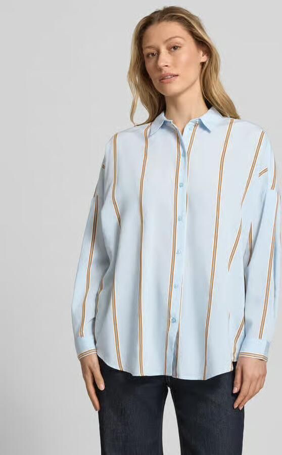 Jake*s Casual relaxed fit blouse van viscosemix - Foto 2