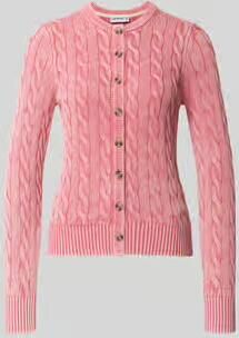 Jake*s Casual relaxed fit gebreid jack van puur katoen