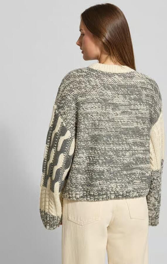 Jake*s Casual Relaxed fit gebreide pullover met wol