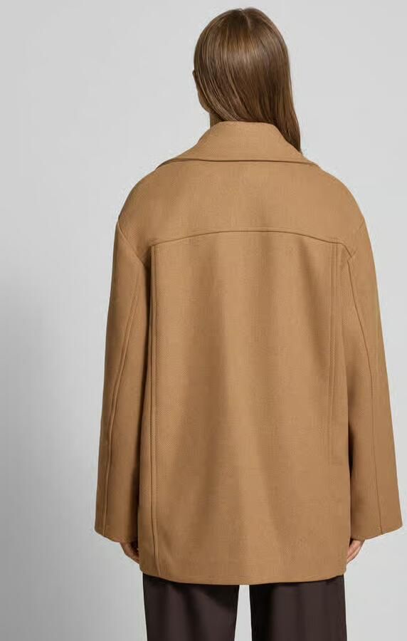 Jake*s Casual Relaxed fit jack met wol en viscose