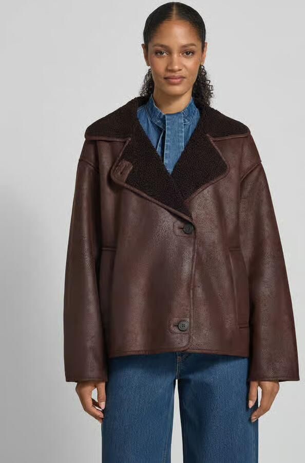 Jake*s Casual Relaxed Fit jas met teddyfleece - Foto 2