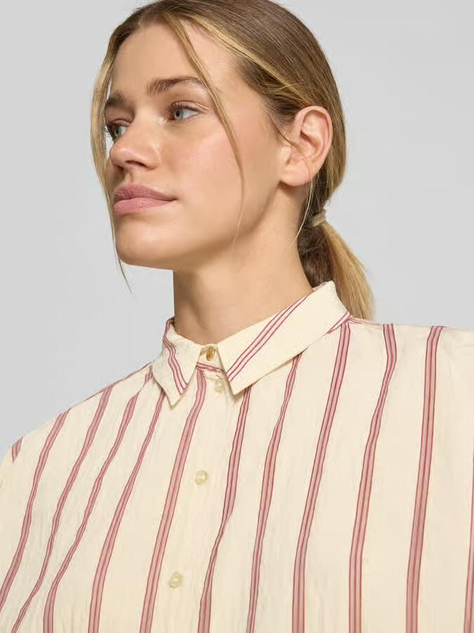 Jake*s Casual relaxed fit overhemdblouse van viscosemix