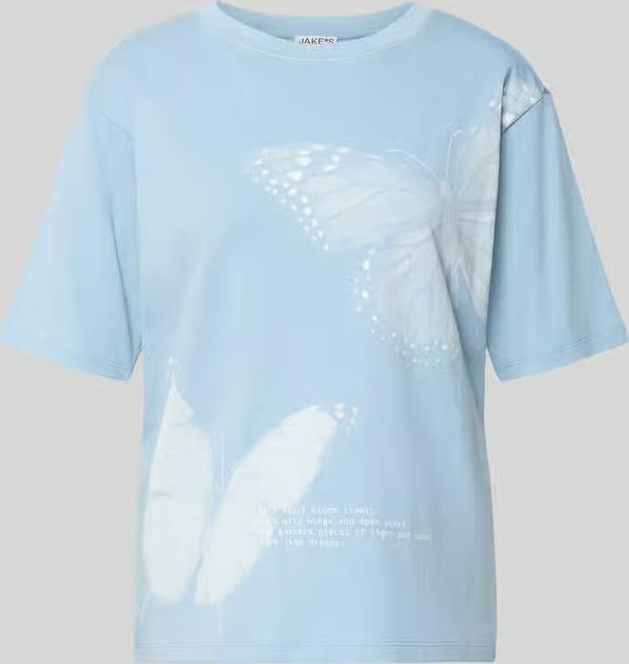 Jake*s Casual relaxed fit T-shirt met motiefprint