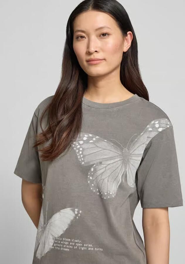 Jake*s Casual relaxed fit T-shirt met motiefprint