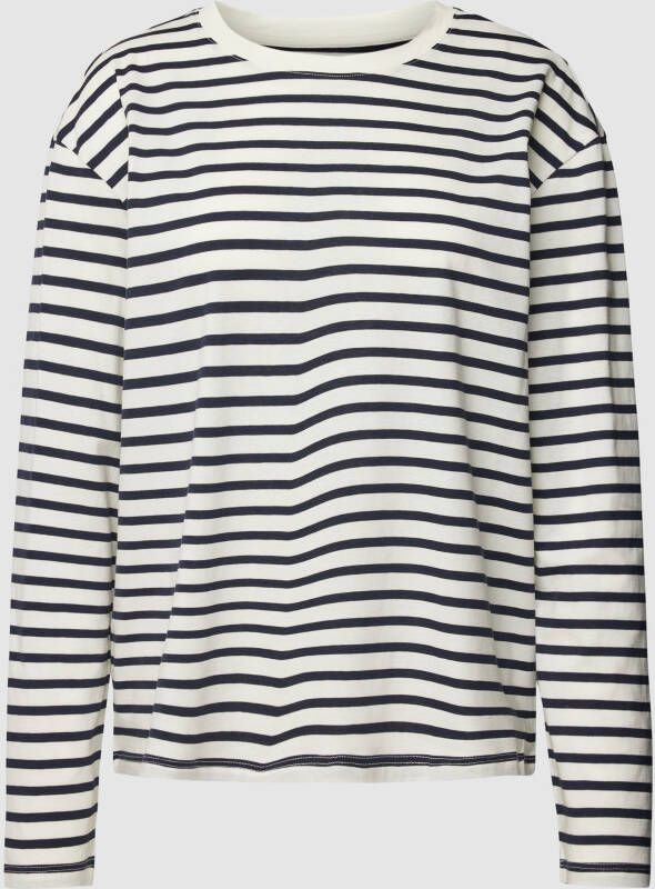 Jake*s Casual Shirt met lange mouwen en streepmotief