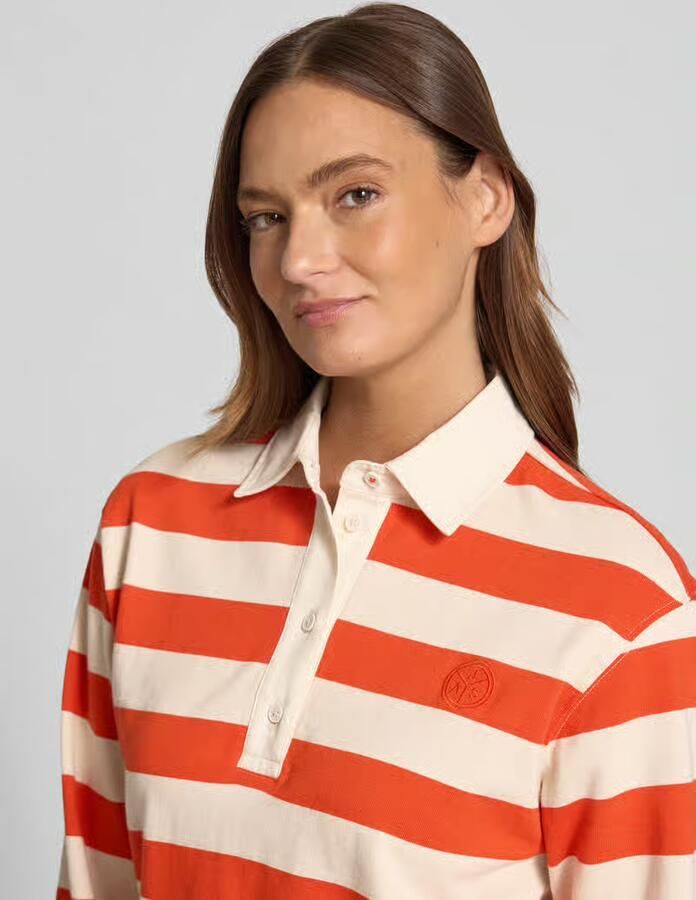 Jake*s Casual Shirt met lange mouwen met labelstitching - Foto 2
