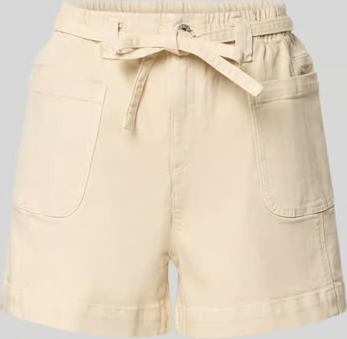 Jake*s Casual Short met opgestikte zakken en strikceintuur - Foto 2
