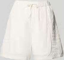 Jake*s Casual Short uit viscosemix met bloemige stitching