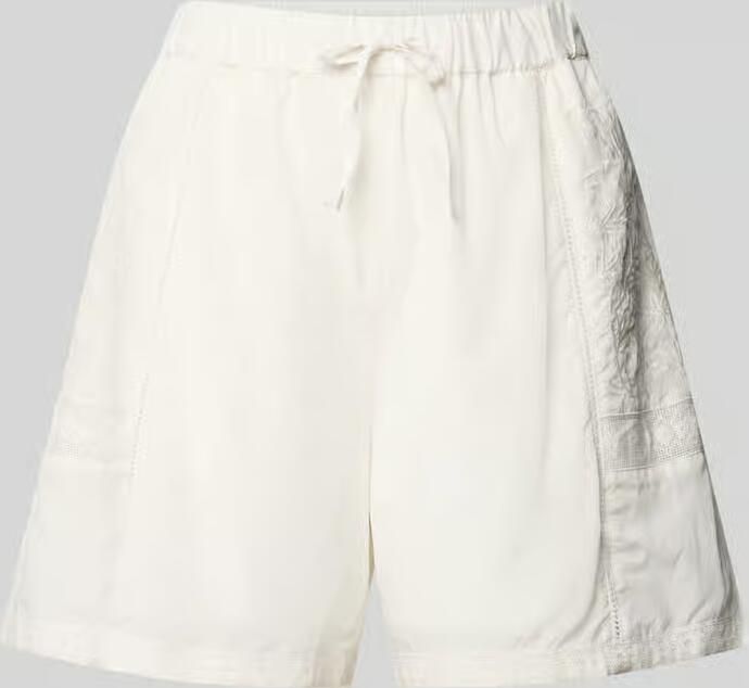 Jake*s Casual Short uit viscosemix met bloemige stitching - Foto 2