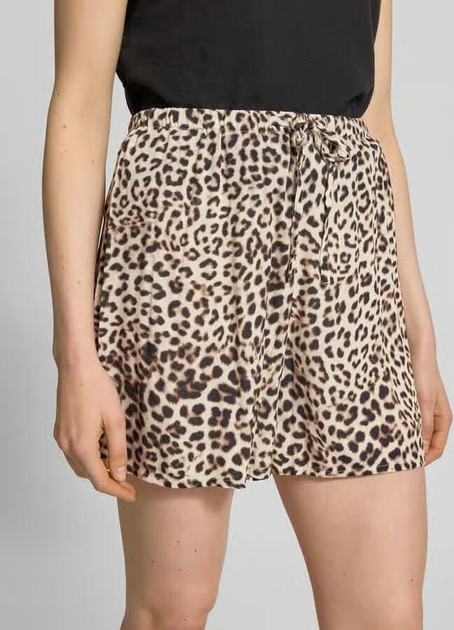 Jake*s Casual Short van viscose met elastische band