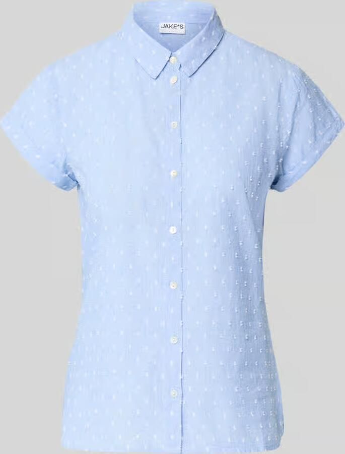 Jake*s Casual slim fit blouse in all-over look - Foto 2