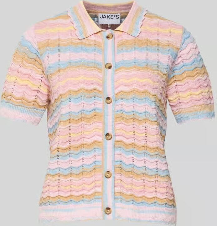 Jake*s Casual slim fit cardigan in brei-look - Foto 2