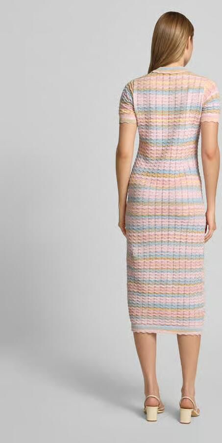 Jake*s Casual slim fit midi-jurk in breilook