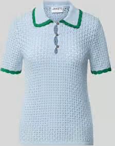Jake*s Casual slim fit poloshirt in brei-look