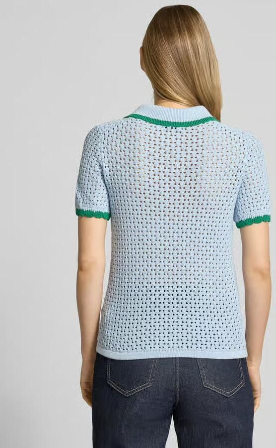 Jake*s Casual slim fit poloshirt in brei-look - Foto 3