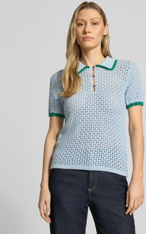 Jake*s Casual slim fit poloshirt in brei-look - Foto 2