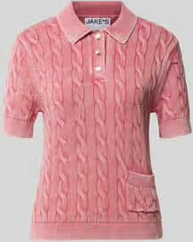 Jake*s Casual slim fit poloshirt van puur katoen