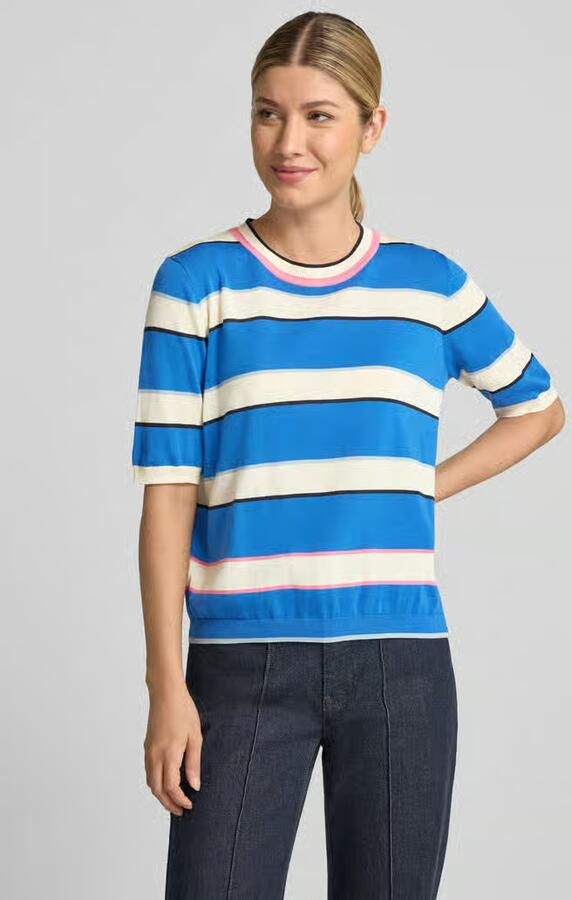 Jake*s Casual slim fit pullover van puur katoen - Foto 2