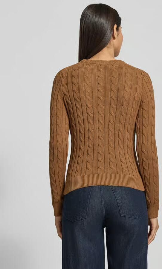 Jake*s Casual Slim fit shirt met lange mouwen in gebreide look