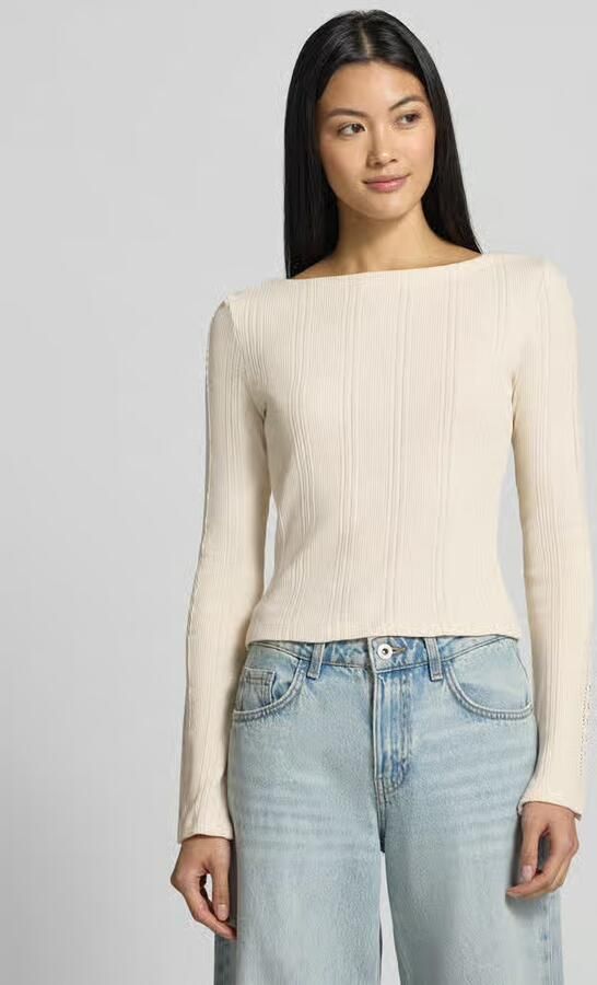 Jake*s Casual slim fit shirt met lange mouwen van katoenmix - Foto 3