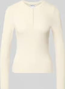 Jake*s Casual slim fit shirt met lange mouwen van katoenmix