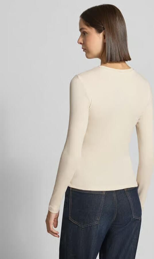 Jake*s Casual slim fit shirt met lange mouwen van katoenmix - Foto 3