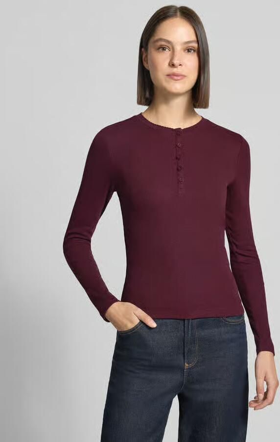 Jake*s Casual slim fit shirt met lange mouwen van katoenmix - Foto 2