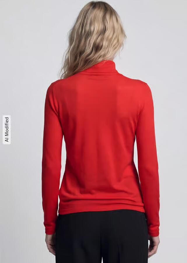 Jake*s Casual Slim fit shirt met lange mouwen van lyocellmix - Foto 3