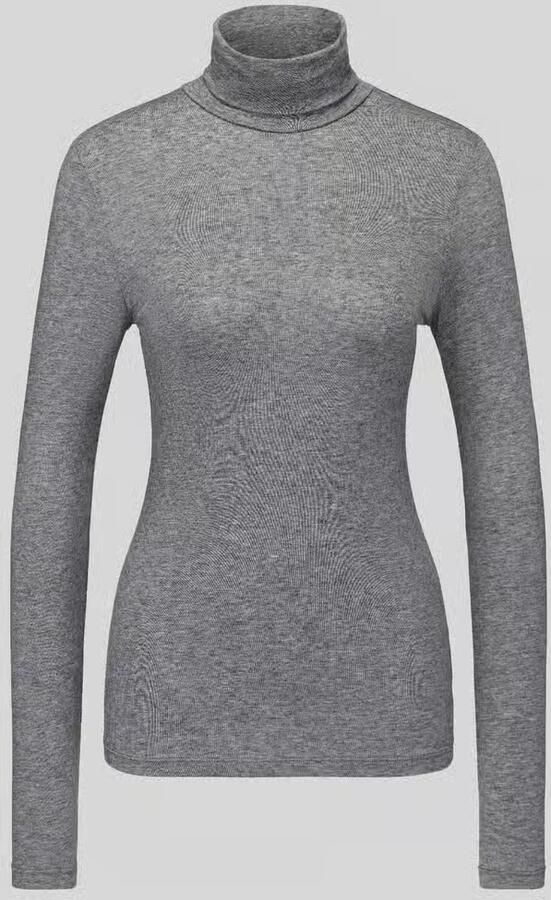 Jake*s Casual Slim fit shirt met lange mouwen van lyocellmix