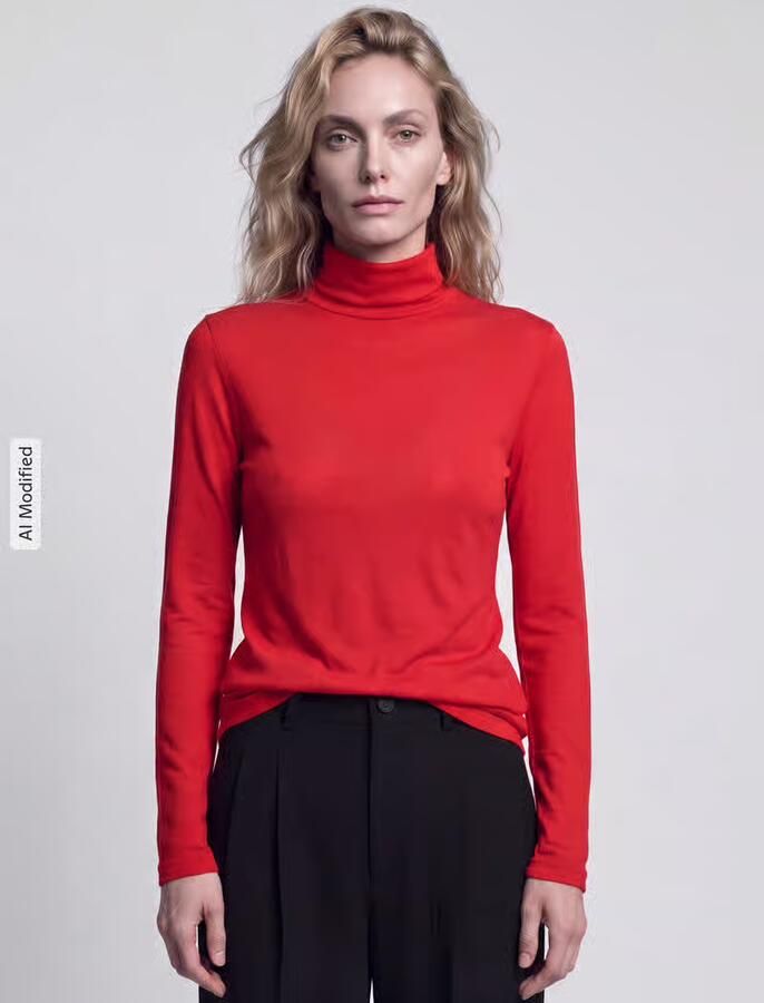 Jake*s Casual Slim fit shirt met lange mouwen van lyocellmix - Foto 2
