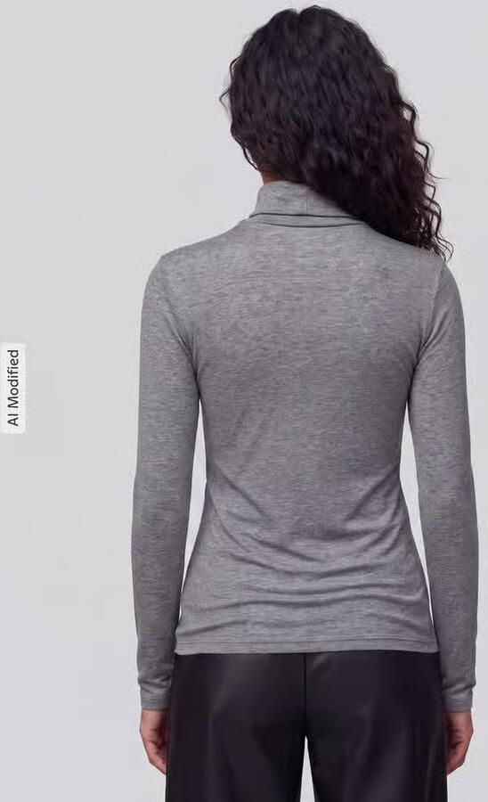 Jake*s Casual Slim fit shirt met lange mouwen van lyocellmix - Foto 2