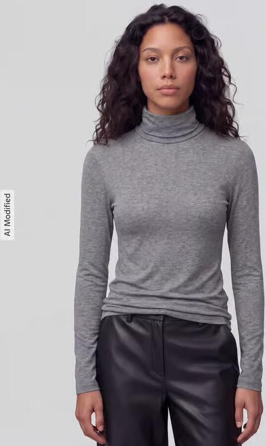 Jake*s Casual Slim fit shirt met lange mouwen van lyocellmix - Foto 3