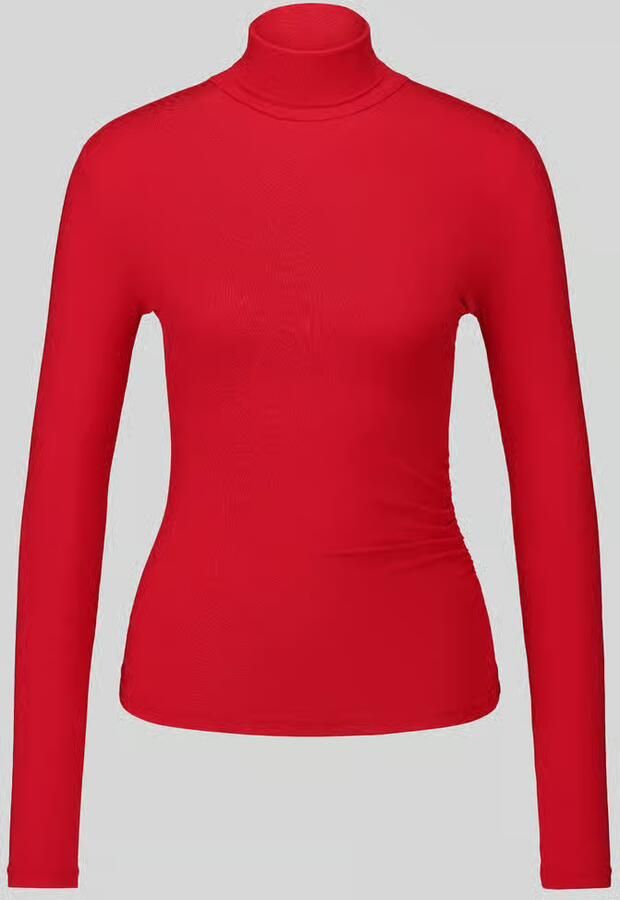 Jake*s Casual Slim fit shirt met lange mouwen van modalmix