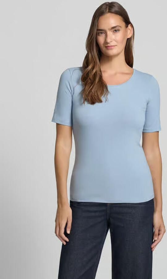 Jake*s Casual slim fit T-shirt van puur katoen - Foto 3