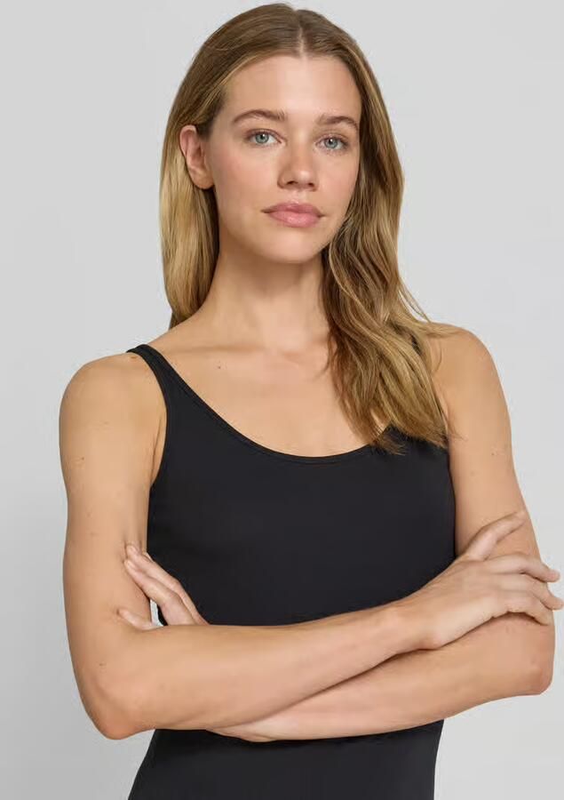 Jake*s Casual slim fit top met ronde hals