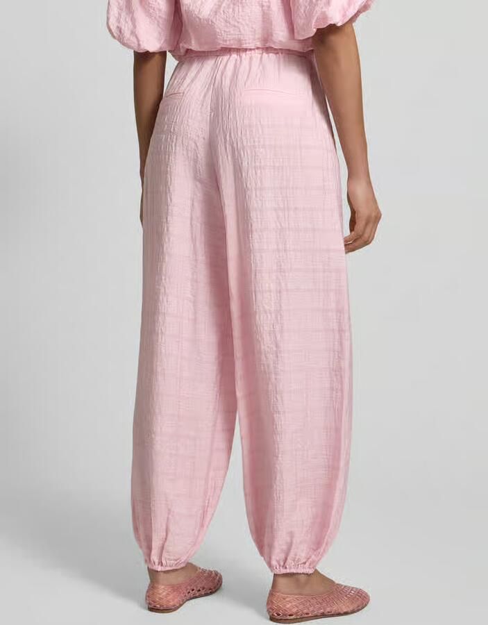 Jake*s Casual Stoffen broek met elastische band